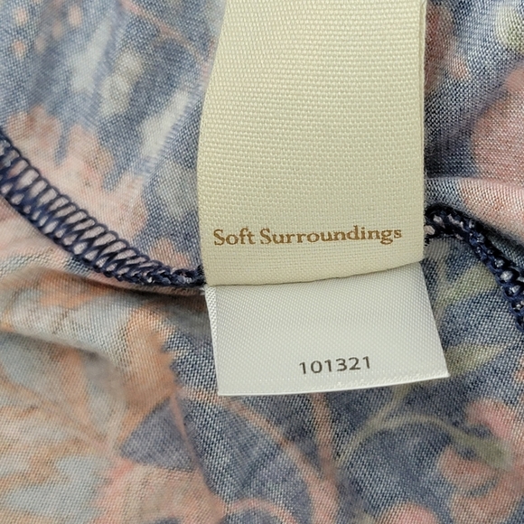 Soft Surroundings Vivian Boho Beaded Embroidered Paisley Tunic Top Sz M - Picture 12 of 12